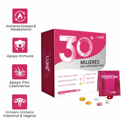 Paquete Multivitamínico Femenino de 30 Días para Más Energía y Belleza