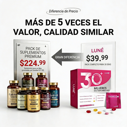 Paquete Multivitamínico Femenino de 30 Días para Más Energía y Belleza