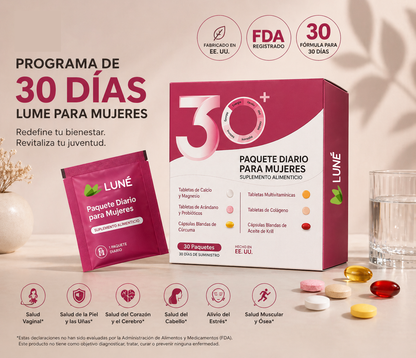 Paquete Multivitamínico Femenino de 30 Días para Más Energía y Belleza