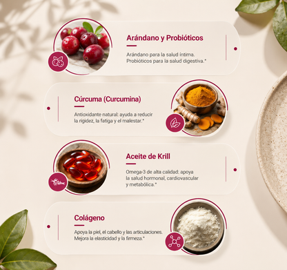 Paquete Multivitamínico Femenino de 30 Días para Más Energía y Belleza